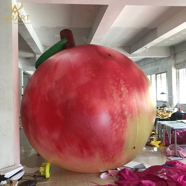 Fruit decoration model custom giant inflatable fruit peaches for advertising inflatable