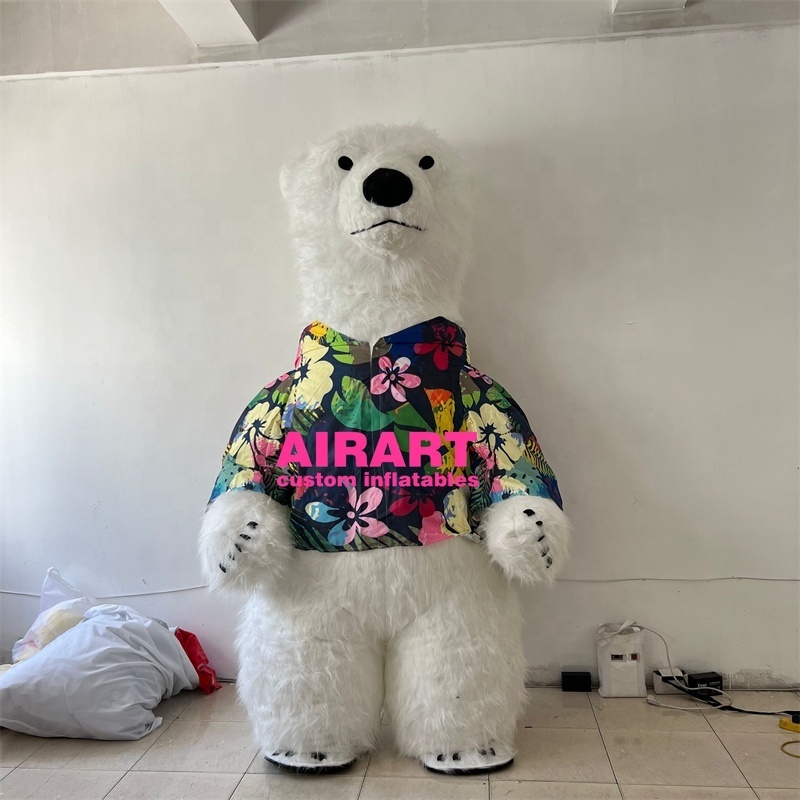 Animal suit inflatable bear costume inflatable polar bear costume