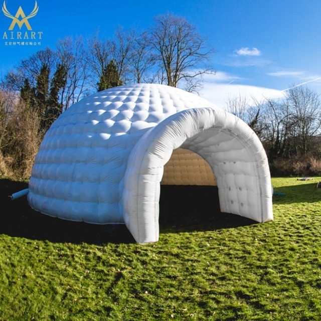 A03 with led lighting dome inflatable Ice house shape tent , small 3m inflatable Snow house tent Central Park decor