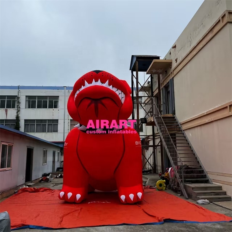 Giant size activity decoration inflatable red bulldog,inflatable animal model for advertising sale