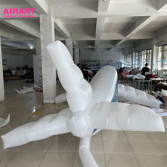 Giant inflatable airplane inflatable model plane for airport opening ceremony