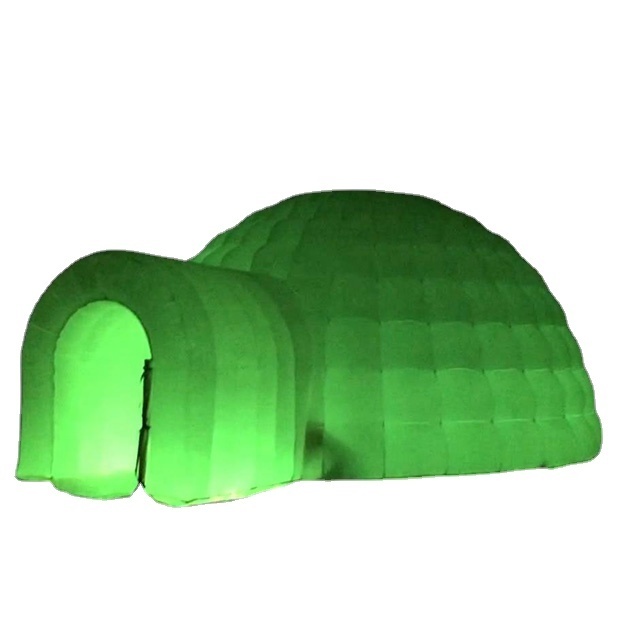 A03 with led lighting dome inflatable Ice house shape tent , small 3m inflatable Snow house tent Central Park decor