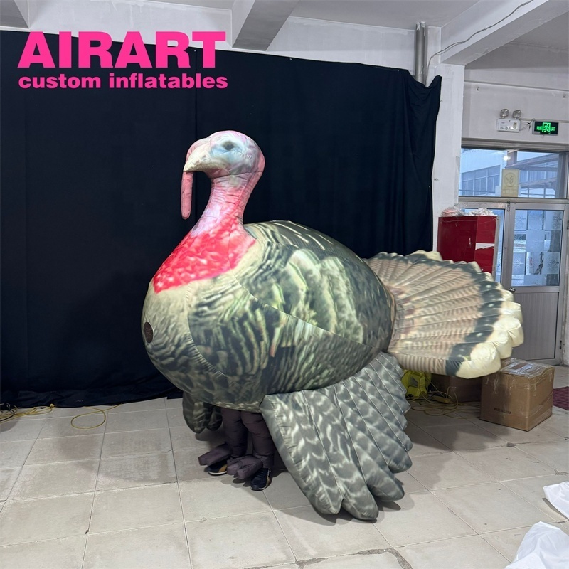 Activity decorating parade inflatable turkey costume,inflatable turkey suit balloon for advertising