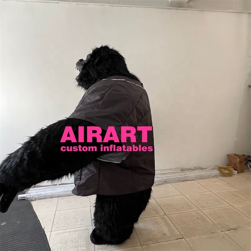 Animal costume inflatable gorilla costume inflatable plush gorilla suit