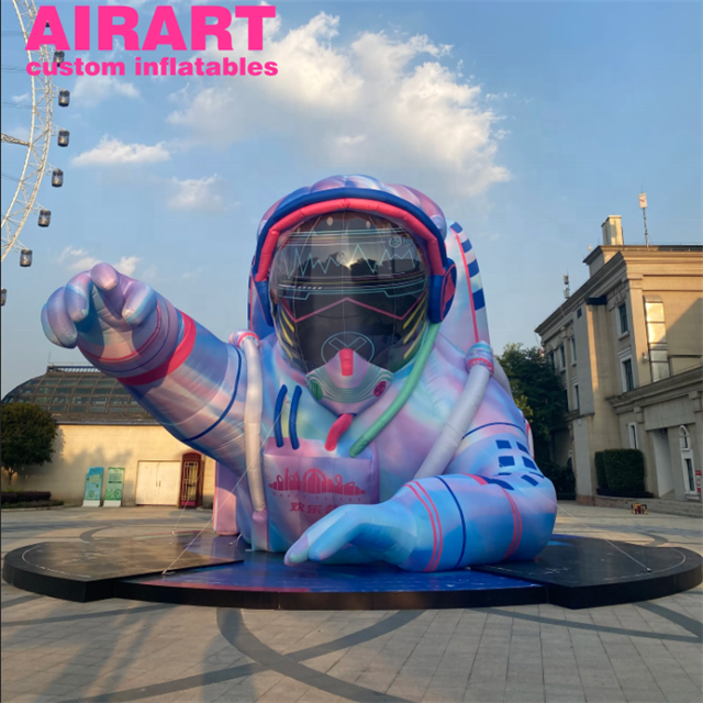 Newly designed colorful LED inflatable astronauts, giant inflatable astronaut figures for display