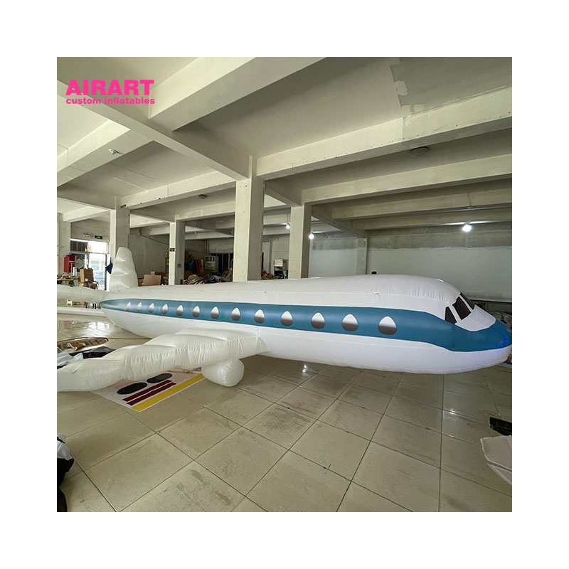 Giant inflatable airplane inflatable model plane for airport opening ceremony