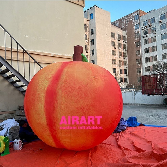 A1 3m Giant Inflatable Peach Model Customized Festival Advertising Inflatable Fruits For Sale