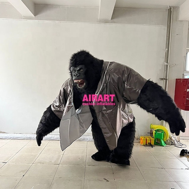 Made In China Inflatable Plush Gorilla Costume From Yantai Airart Inflatable Manufacturer