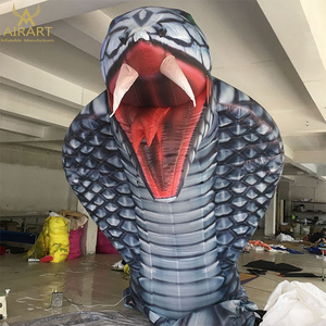 Giant inflatable Scary cobra snake model balloon for halloween outdoor decoration