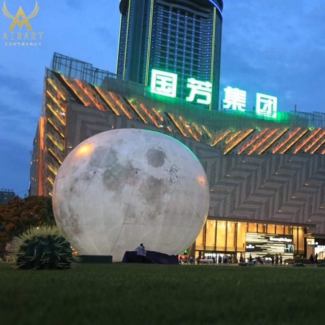 Giant Led inflatable moon ball, inflatable moon globe for decoration