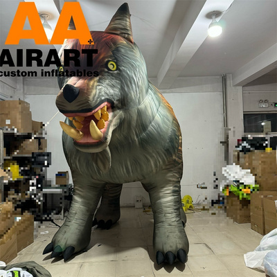 Simulate type inflatable wolf animal,inflatable big wolf model balloon for advertising decoration