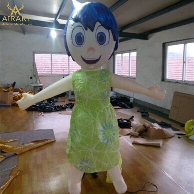 Cartoon mascot inflatable old man decoration inflatable doll