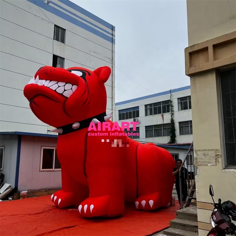 Giant size activity decoration inflatable red bulldog,inflatable animal model for advertising sale