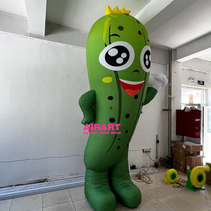 walking inflatable vegetable costume,parade event cartoon cucumber costume with air blower