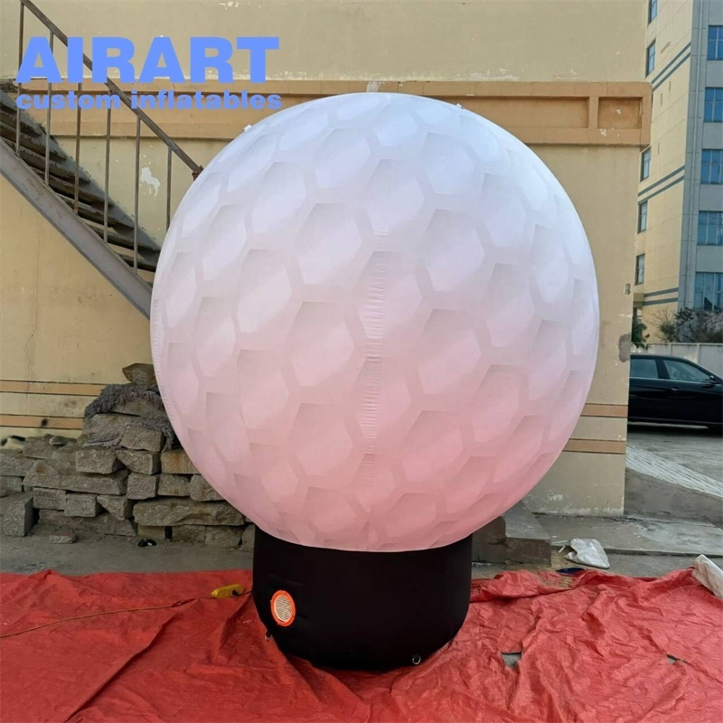 Outdoor golf course advertising decorated inflatable golf balls balloon for sale