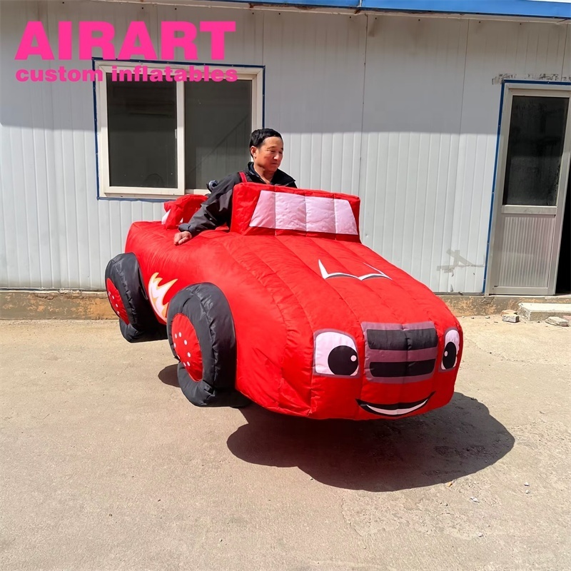 Parade Event Walking Inflatable Cartoon Car Costume For Adults