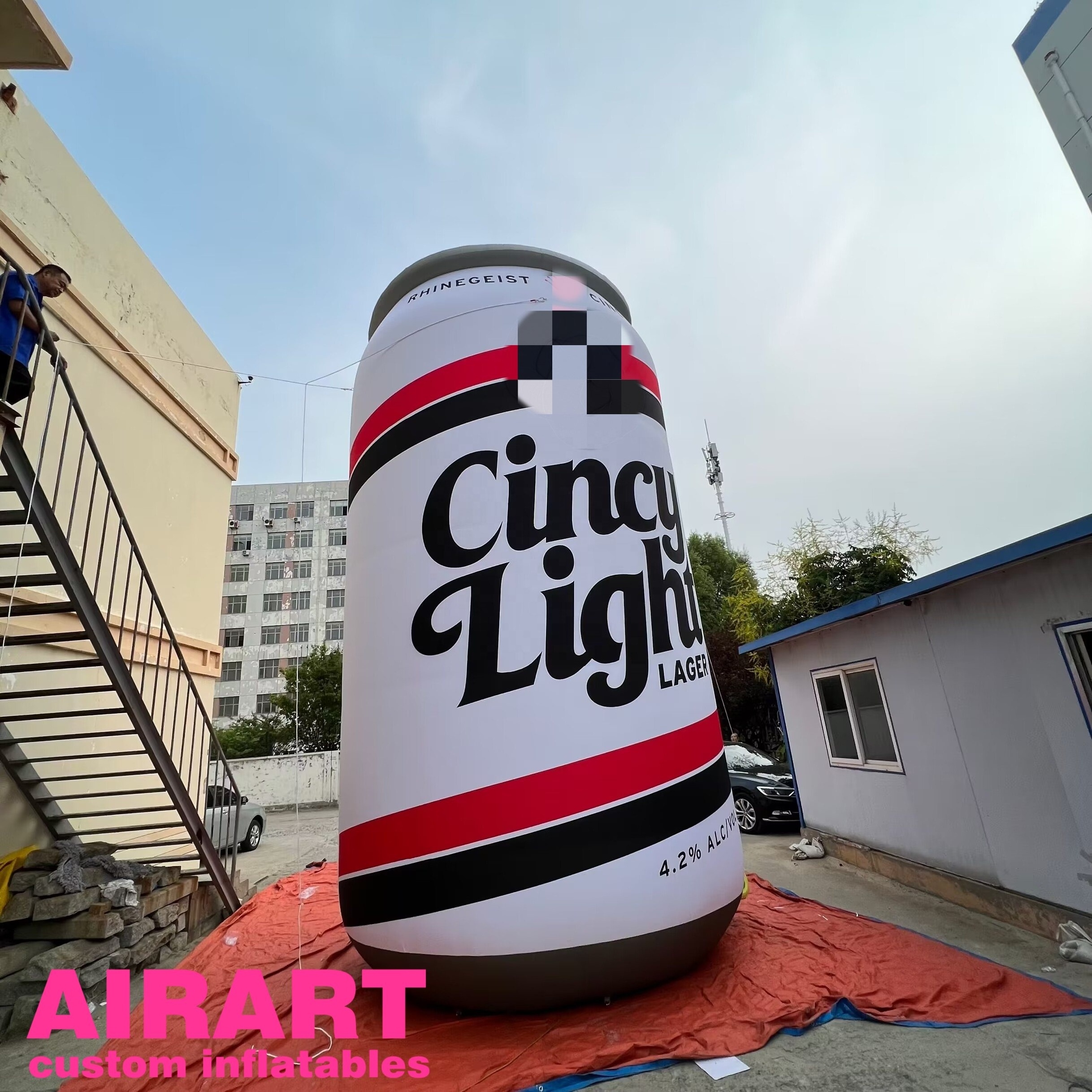 20ft High Inflatable Giant Can Printed Inflatable Can Custom Inflatable Drinks Can For Promotional Events