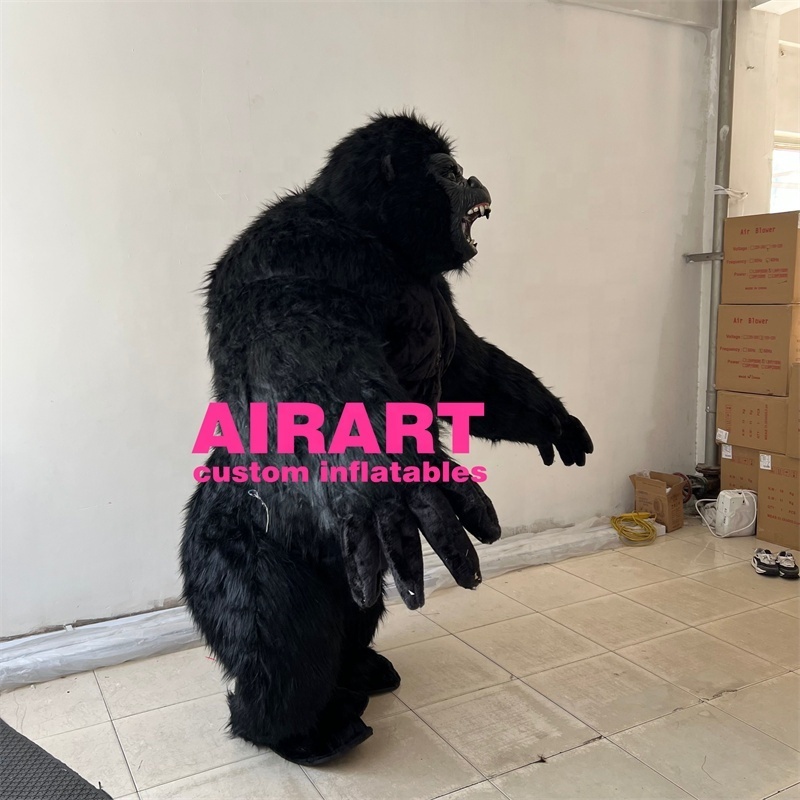 High quality inflatable plush gorilla costume inflatable gorilla suit