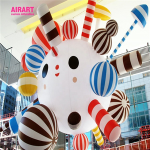 Giant size activity advertisement decorating inflatable candy toy model suspend cartoon character with cheap price