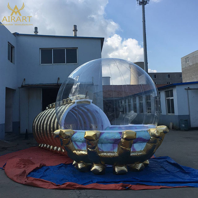 Large inflatable transparent bubble tent with tunnel for sale