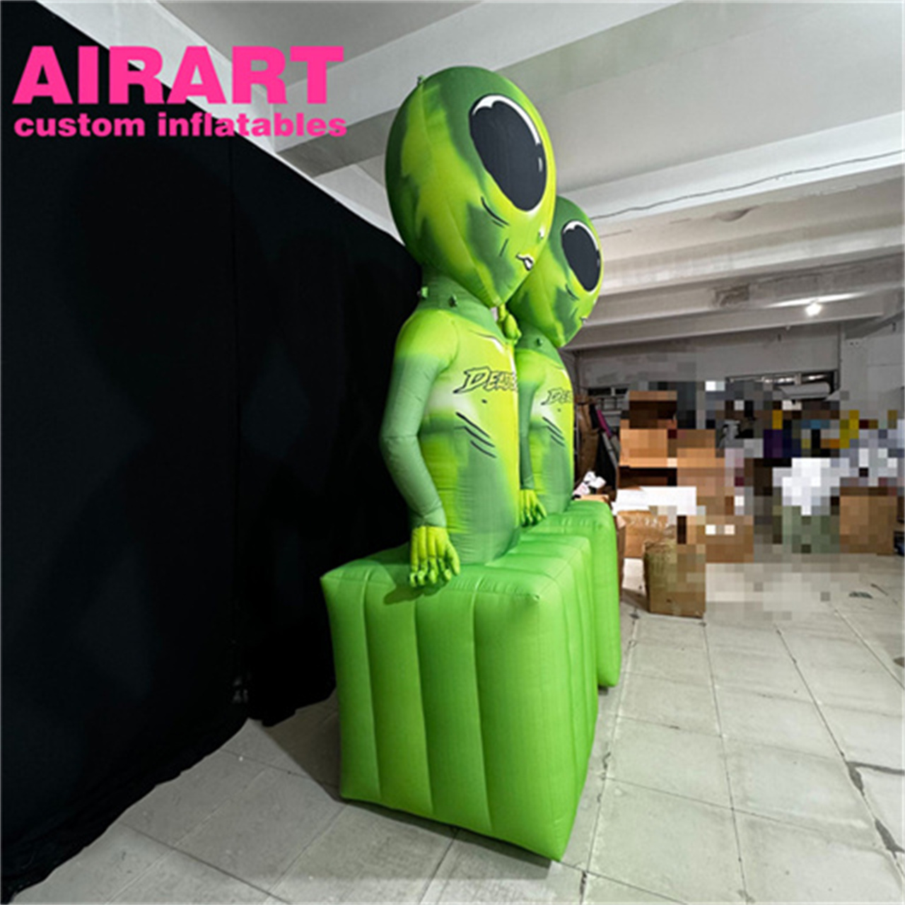 Event decoration inflatable figures customized, space theme inflatable alien for display