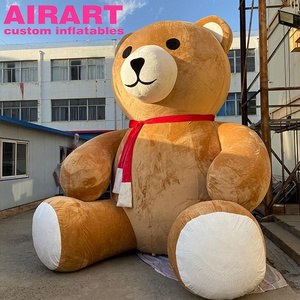 2020 new outdoor giant brown bear mascot,christmas event decoration inflatable bear balloon