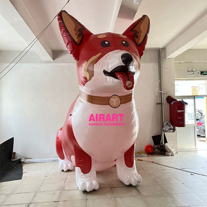 Professional Supplier Artair Brand Custom Pets 3.6m Inflatable Corgi Dog