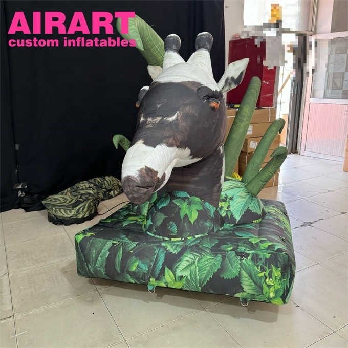 Mascot animal custom inflatable cow, base decoration inflatable cow for display