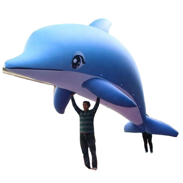 cartoon dolphin ocean mascot inflatable dolphin balloon park mall decoration hanging