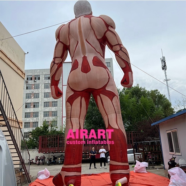 Giant size Human muscle tissue is exposed inflatable Titan man balloon for activity decorations