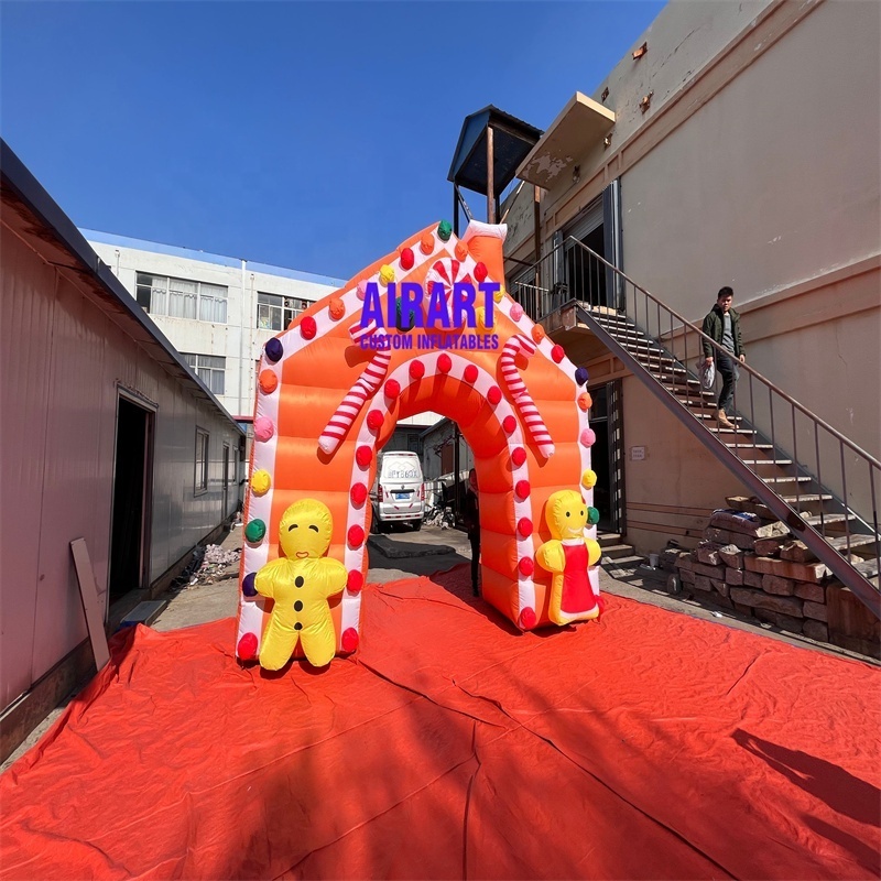 Most popular inflatable candy cane channel inflatable Christmas arch