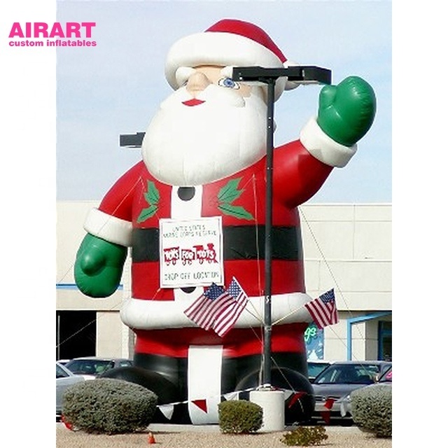 Cheap high quality inflatable Santa for outdoor Christmas decorations