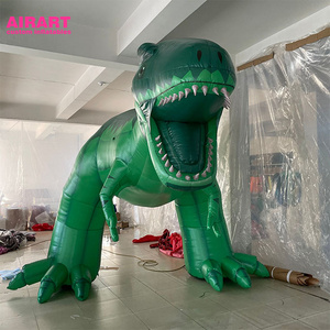 factory outlet Giant inflatable dragon t-rex inflatable green dinosaur in advertising inflatables