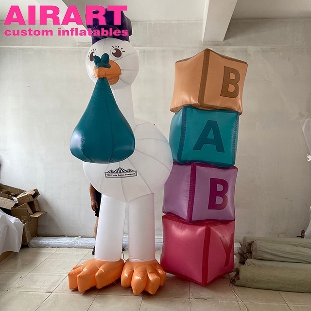 Thanksgiving decorations balloon, cartoon inflatable stork mascot balloon,customized inflatable doll 9