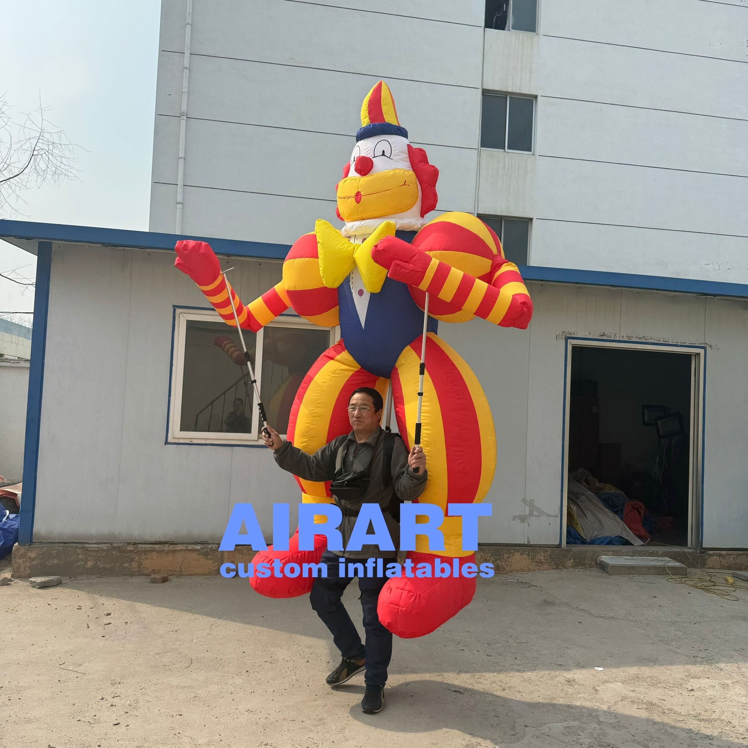 High quality inflatable circus prop clown puppet inflatable carnival parade puppet