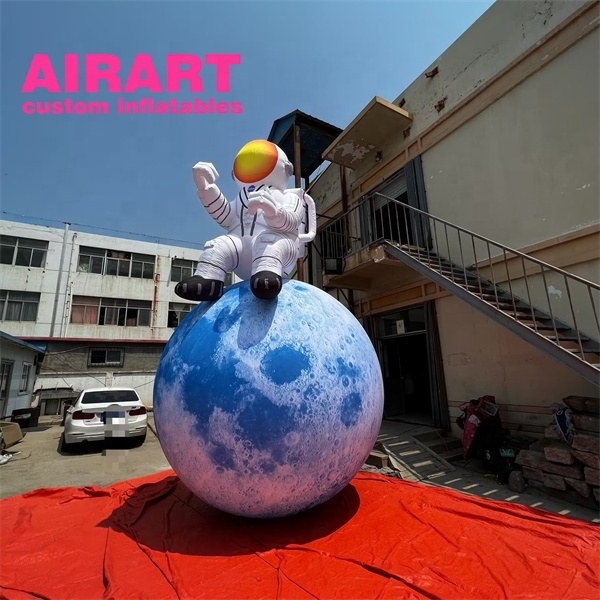 Outdoor decoration giant inflatable astronaut inflatable planet