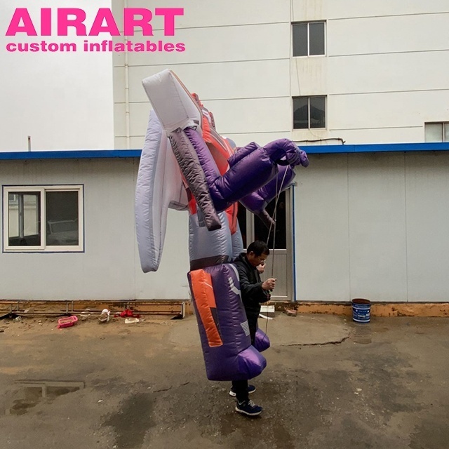 large walking inflatable robot puppet,customized shape robot balloon,large inflatable puppet mascot