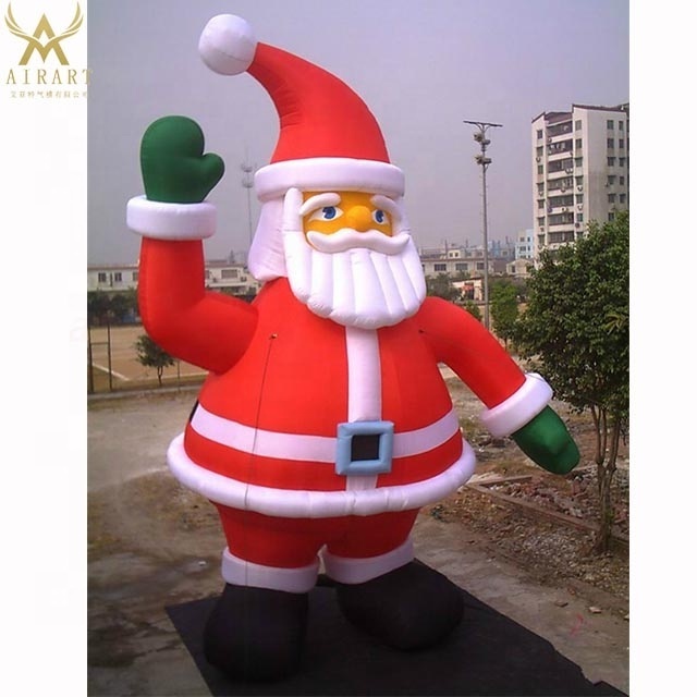 customized different shape inflatable santa claus figure balloon, large inflatable Father Christmas