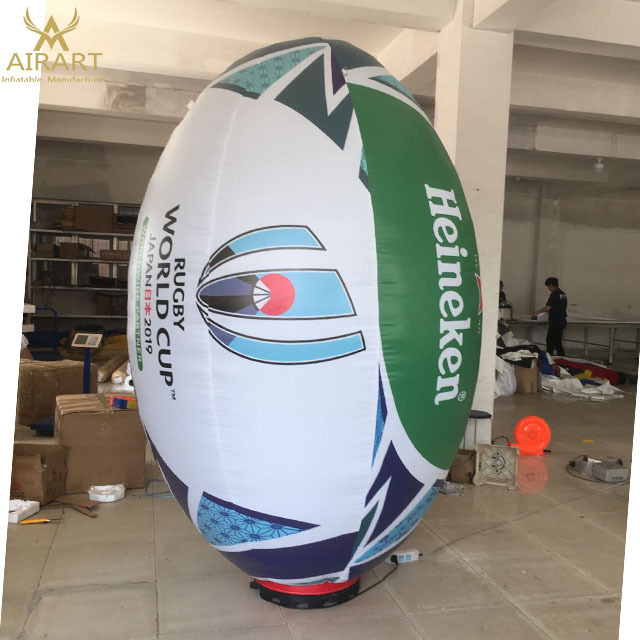 Best quality inflatable rugby ball for sports events advertising