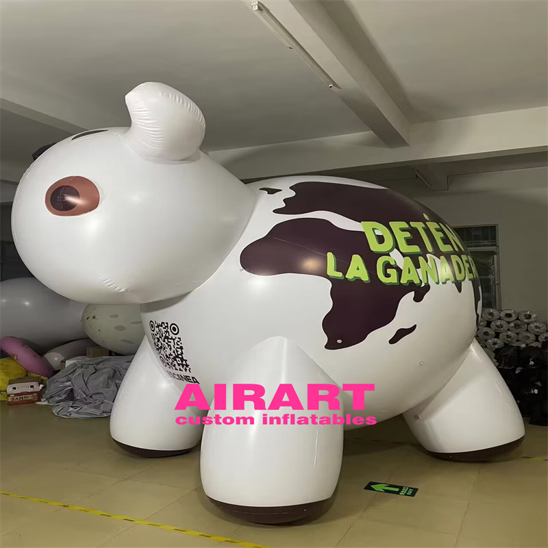 Giant size activity decoration inflatable red bulldog,inflatable animal model for advertising sale