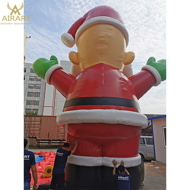 Outdoor PVC 25ft Christmas American Inflatable Santa figure