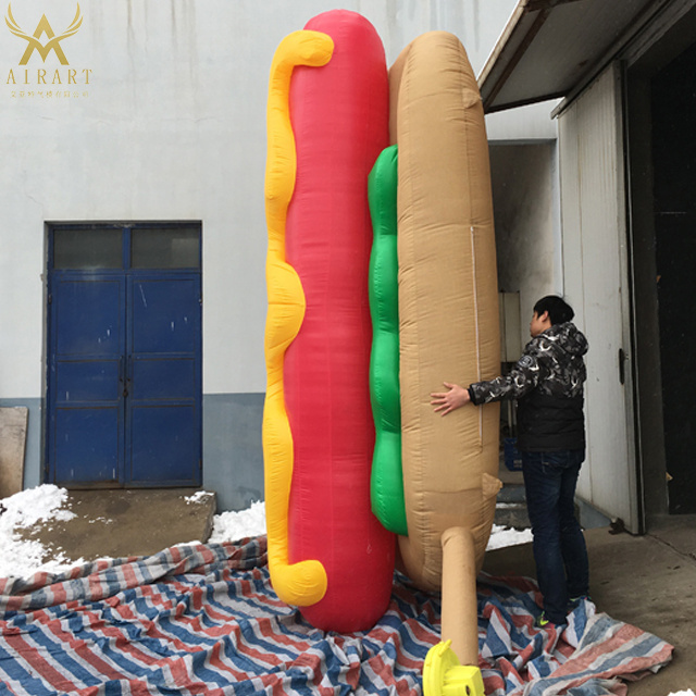 Giant hotdog balloon inflatable stand balloon for promotion