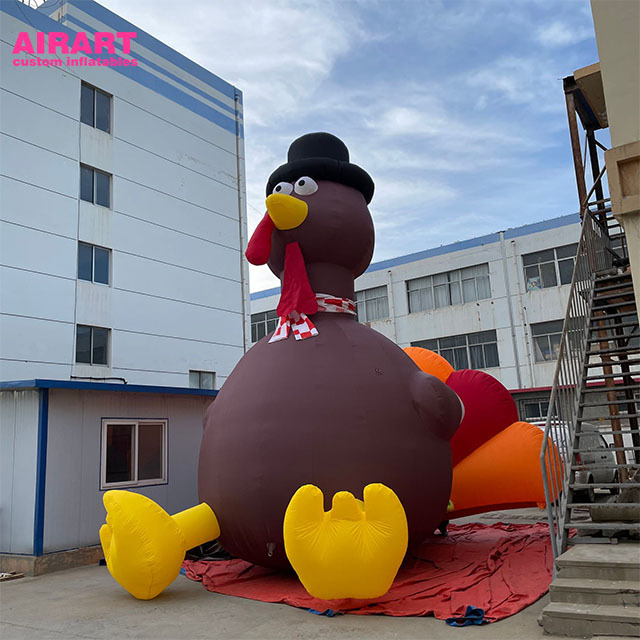 custom Christmas decoration giant inflatable rooster/inflatable Turkey