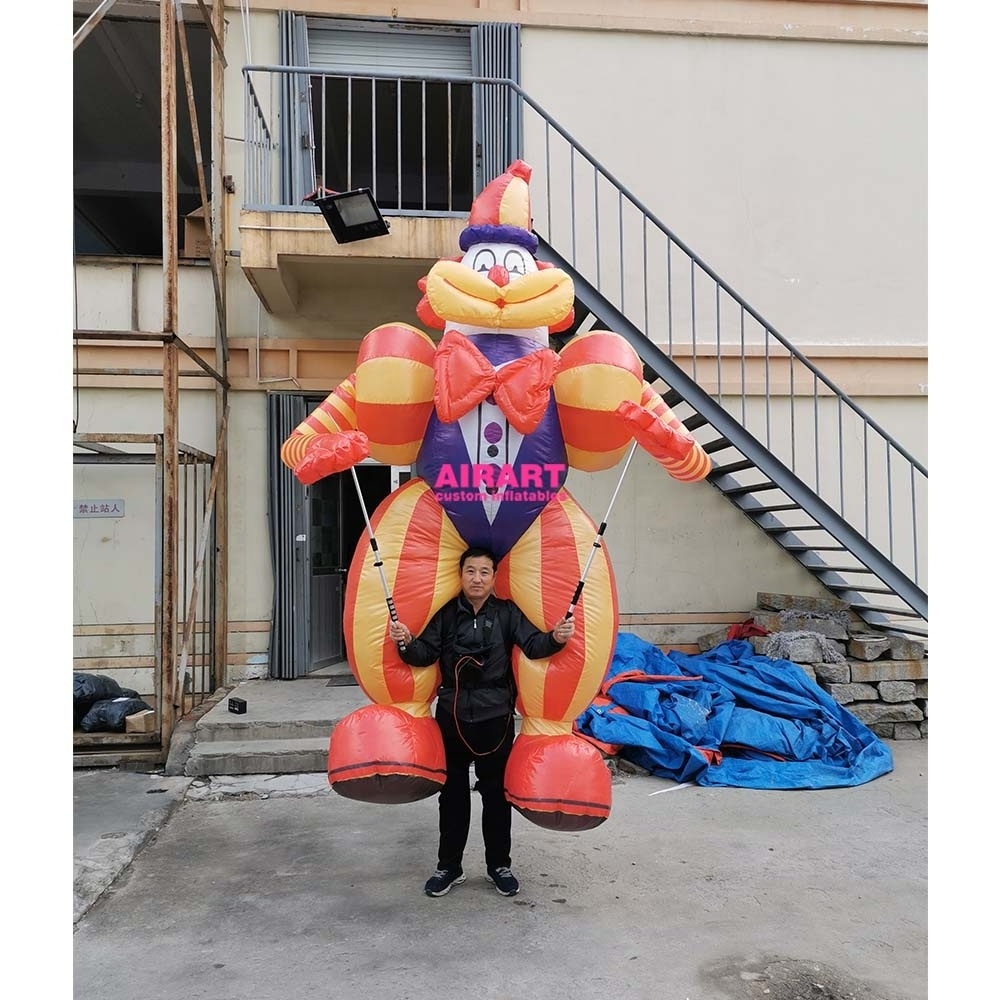 Circus Performance Event Inflatable Dancing Clown Man Puppet For Adults