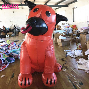 Custom inflatable cartoon dog model, giant inflatable boston terrier, inflatable dalmatian dog balloon