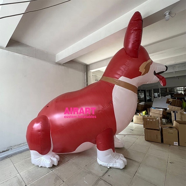 Professional Supplier Artair Brand Custom Pets 3.6m Inflatable Corgi Dog