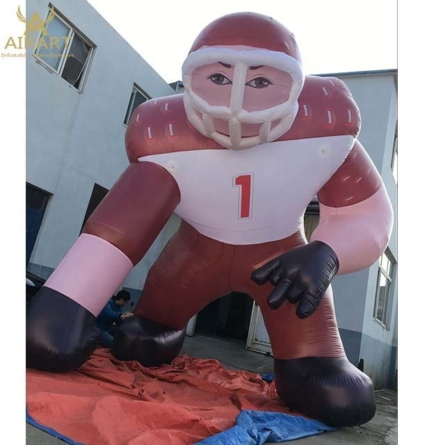 Hot sale inflatable player cartoon inflatable athletes balloon for sport decoration