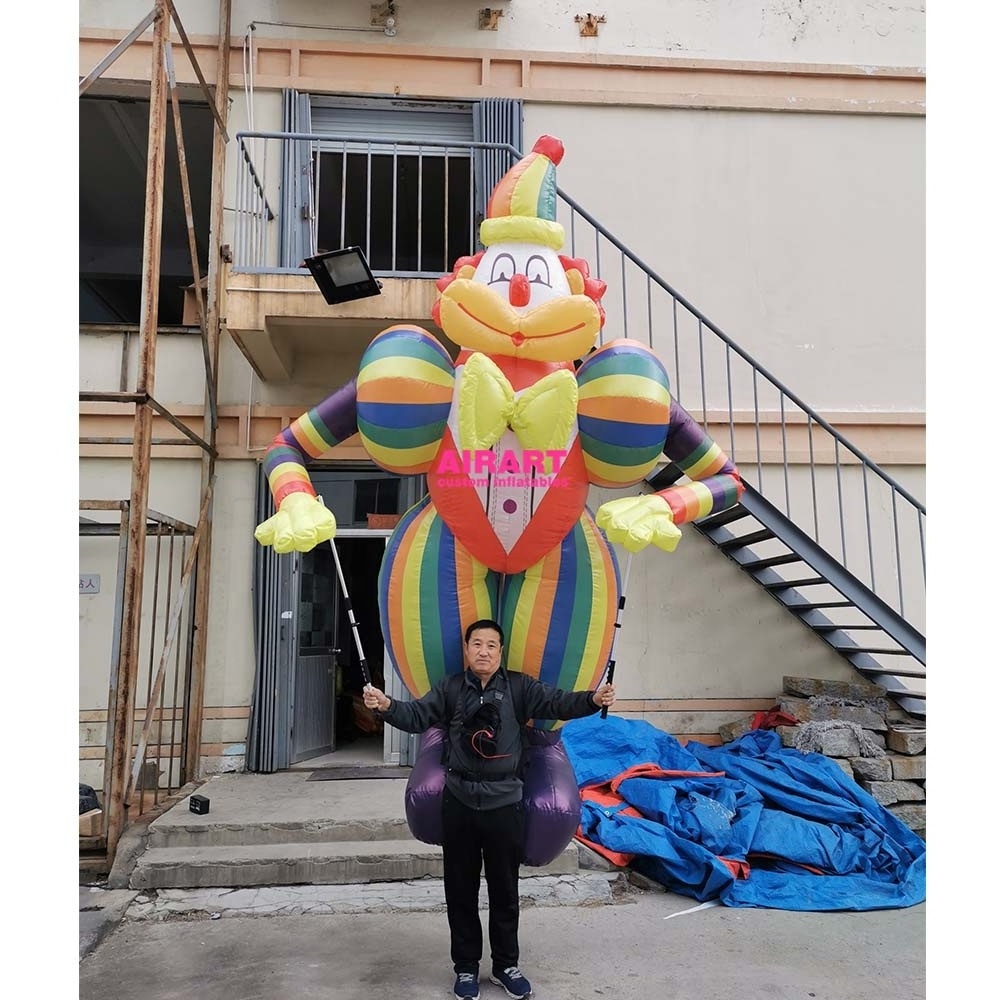 Circus Performance Event Inflatable Dancing Clown Man Puppet For Adults