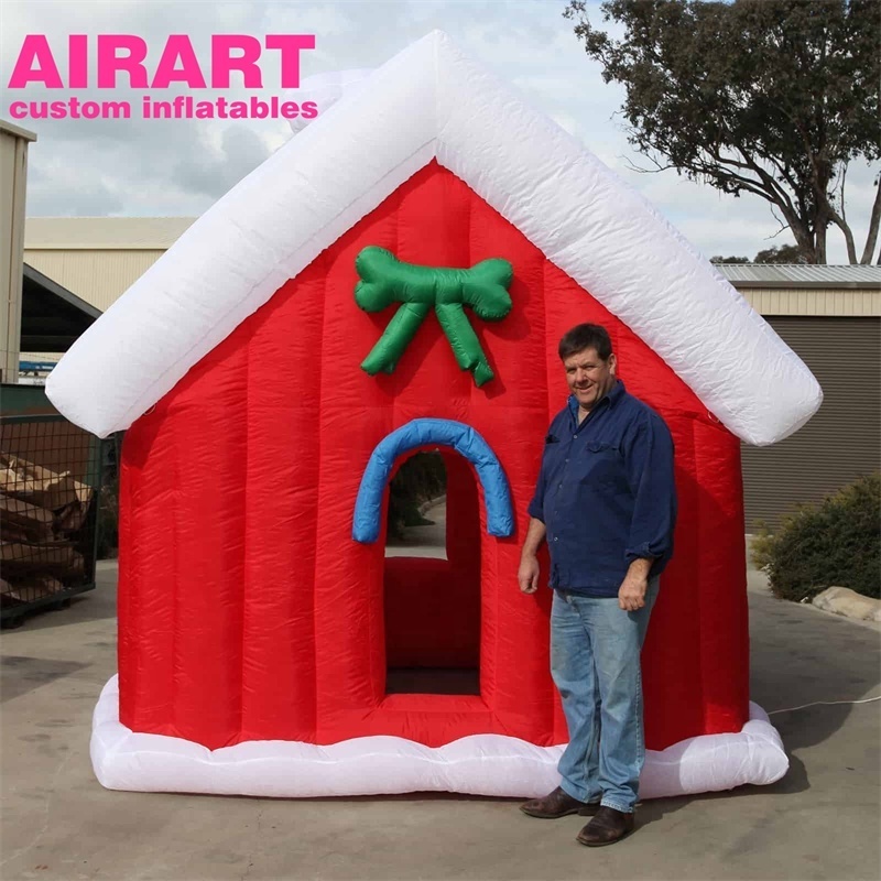 Custom Christmas Outdoor Display Decorations Inflatable Cartoon Train For Xmas Ornaments