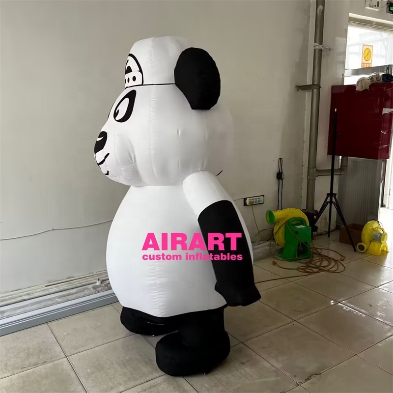 Airart activity decoration inflatable panda costume,inflatable animal suit for parade props